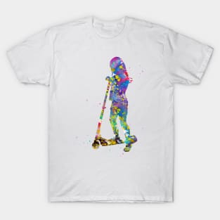 Little girl with scooter T-Shirt